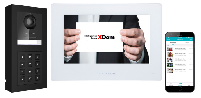 Wideodomofon WiFi Vidos S2101 Monitor M2010 z szyfratorem